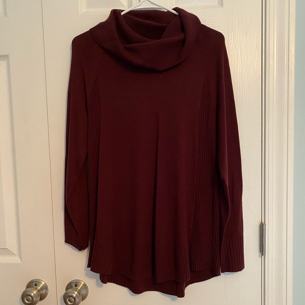 loft cowl neck sweater